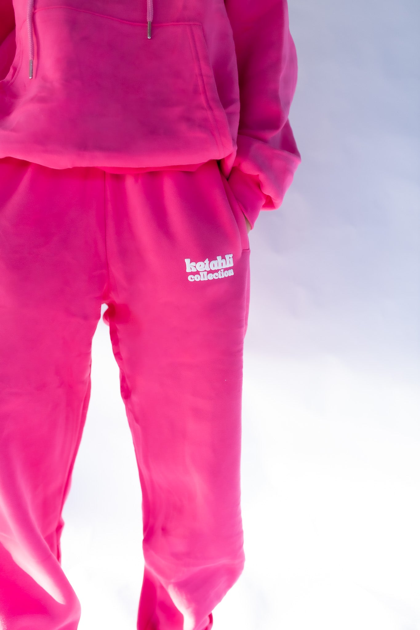 The Boyfriend Trackies -  Hot Pink