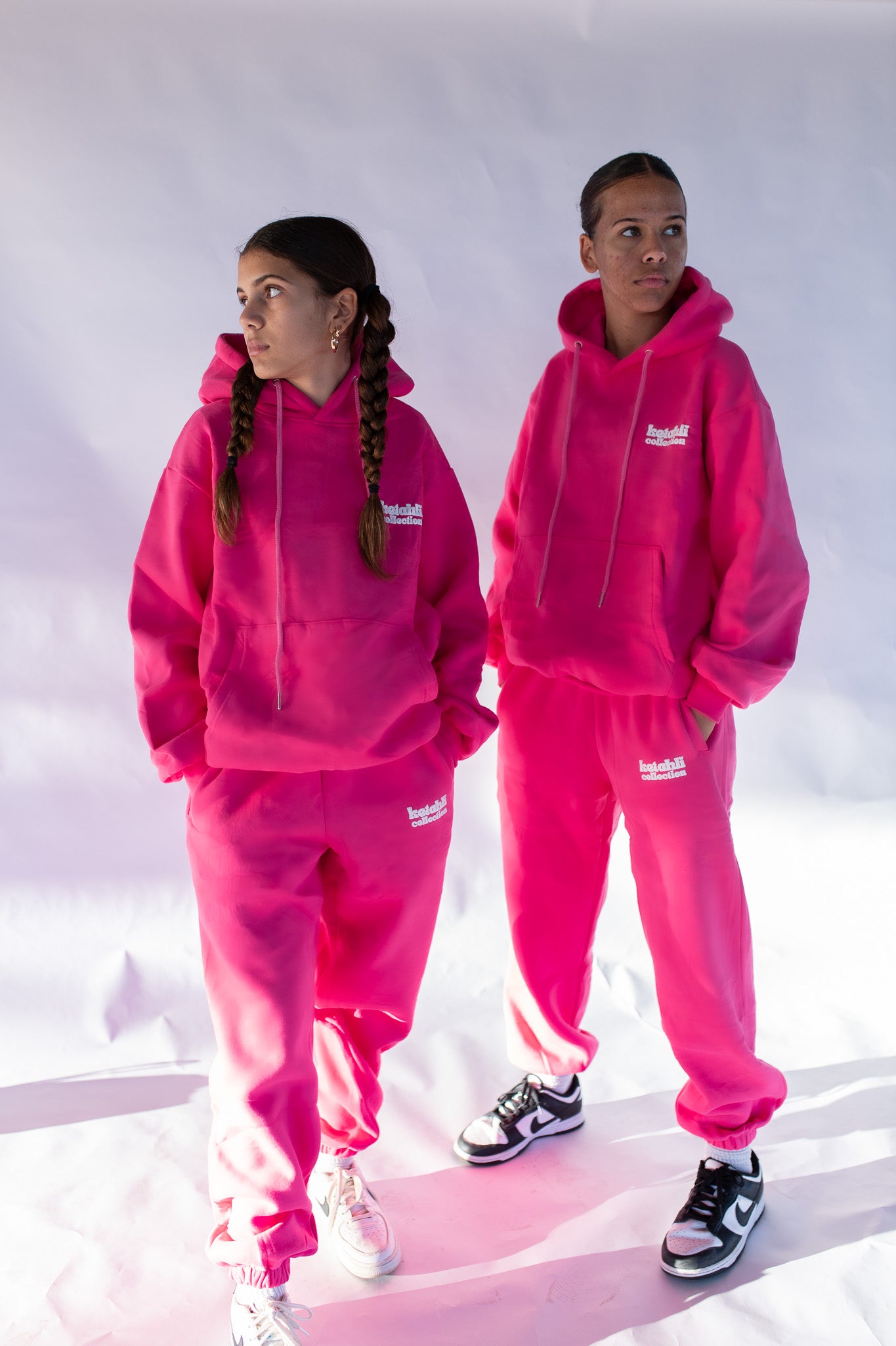 The Boyfriend Trackies -  Hot Pink