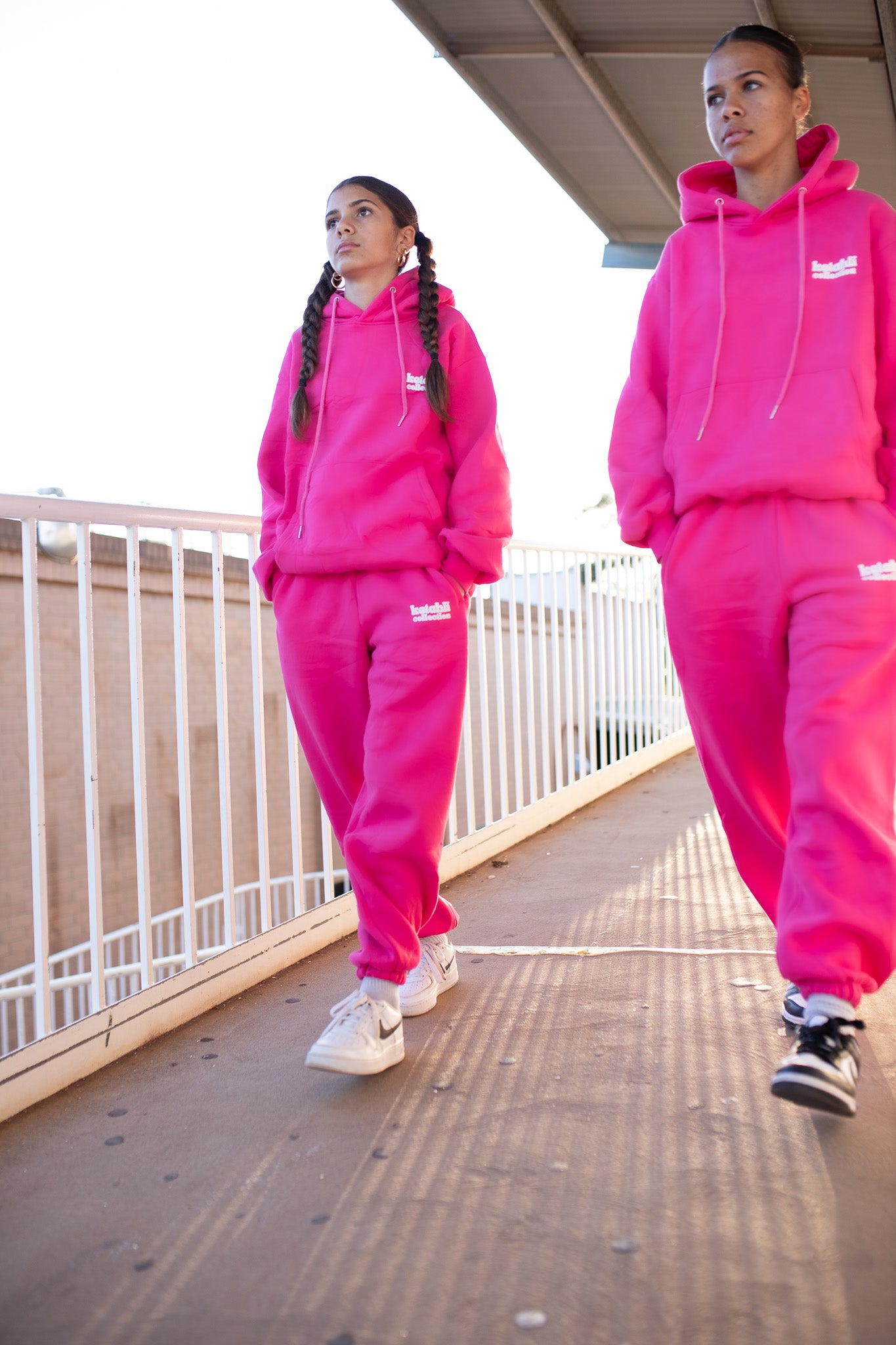 The Boyfriend Trackies -  Hot Pink