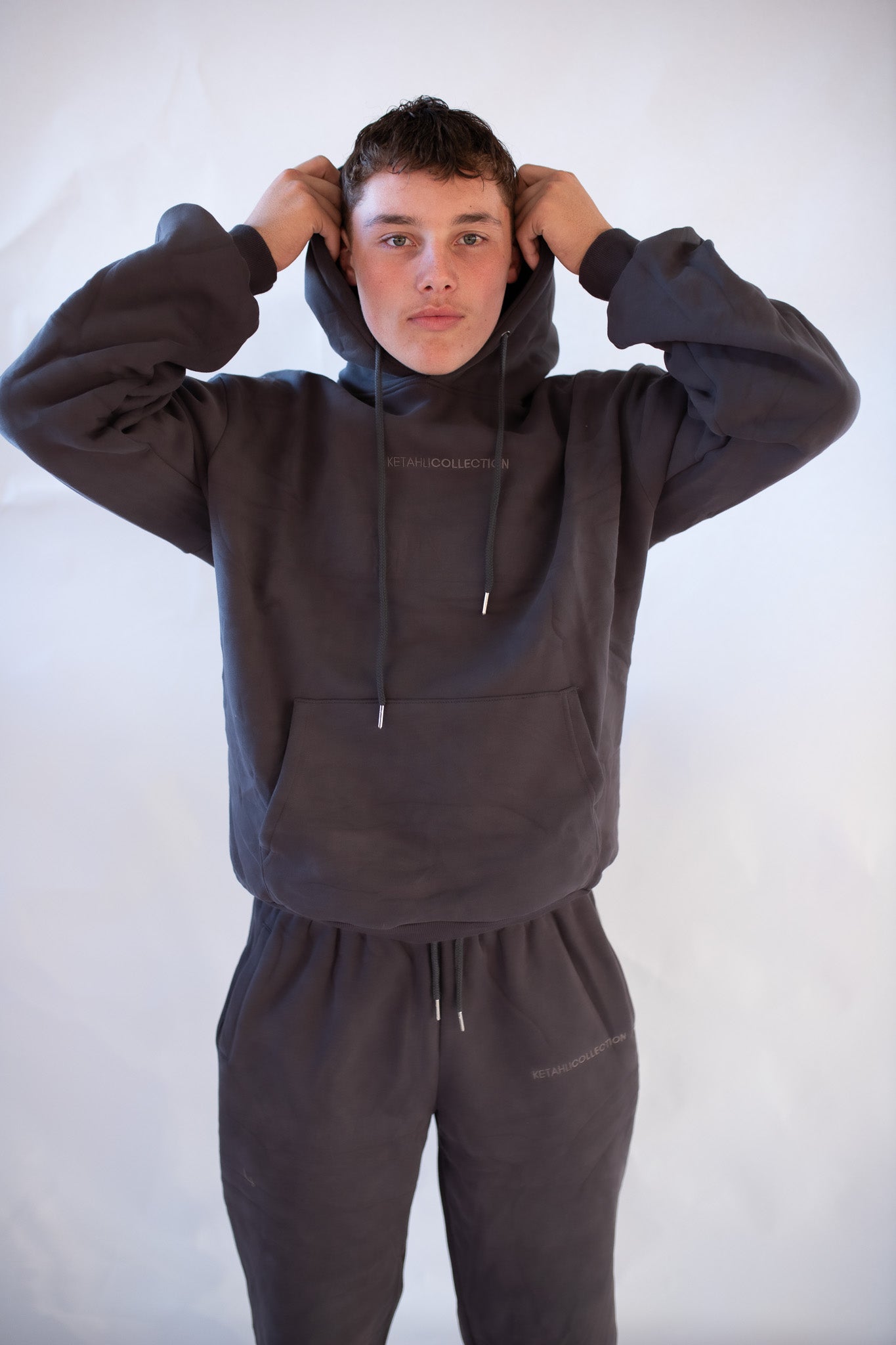 The Boyfriend Hoodie - Charcoal